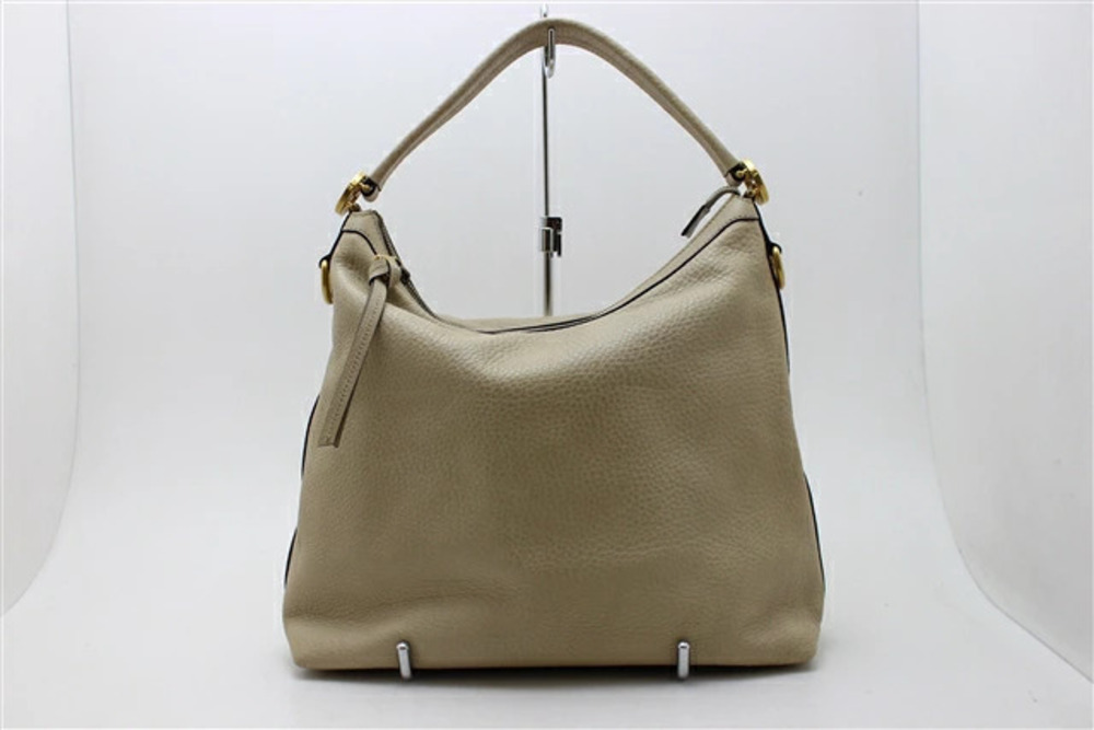 Gucci bag shoulder calfskin Beige Cream